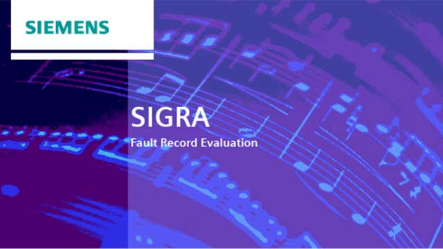 Fault record evaluation - SIGRA